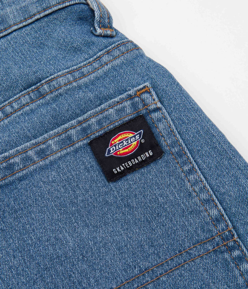 Dickies Wingville Denim Shorts in Light Wash