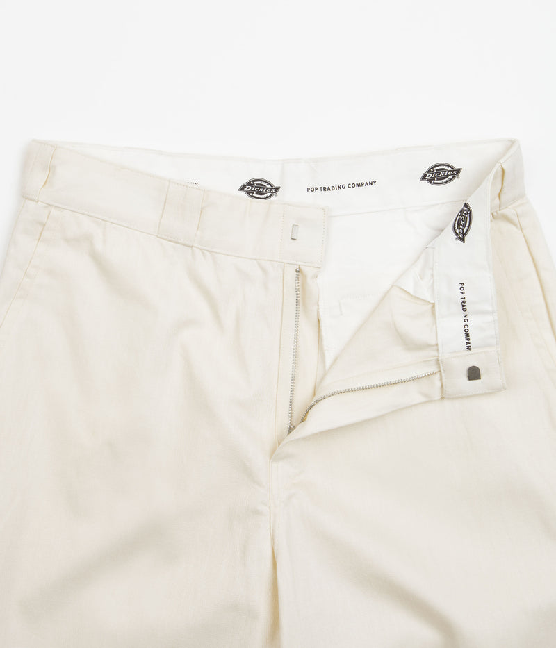 Dickies x Pop Trading Company Work Pants in Off White