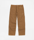 Nike Double Panel Unlined Pants in Ale Brown and White