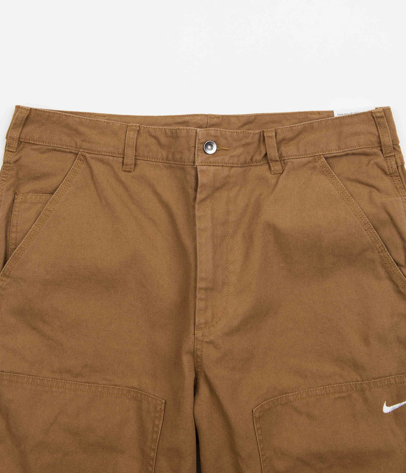 Nike Double Panel Unlined Pants in Ale Brown and White