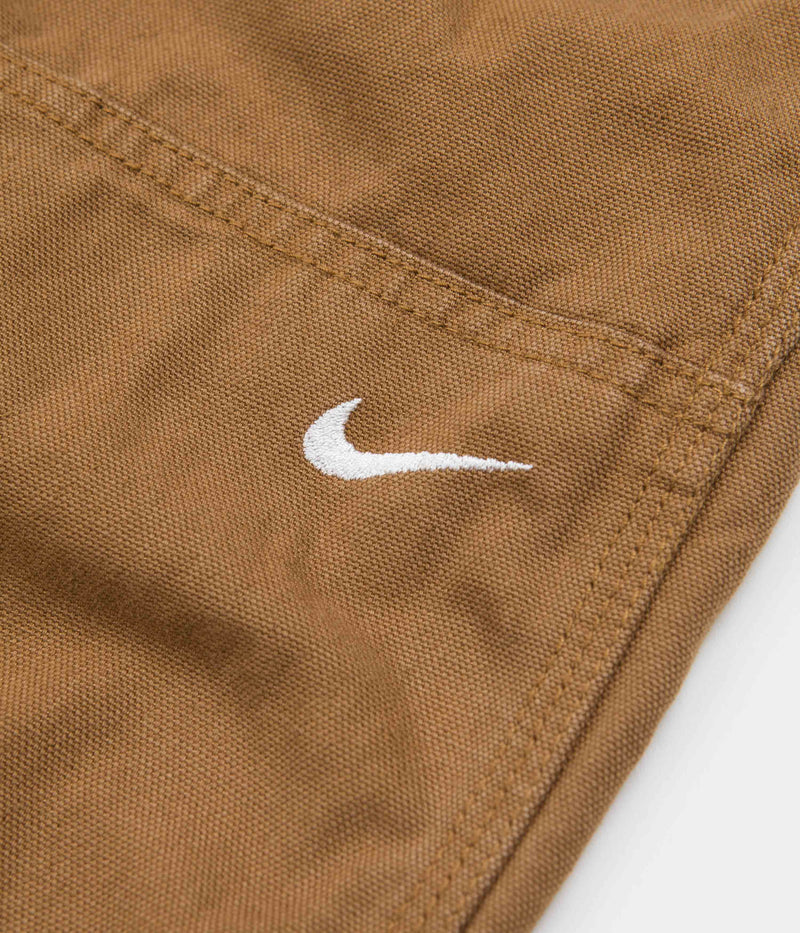 Nike Double Panel Unlined Pants in Ale Brown and White