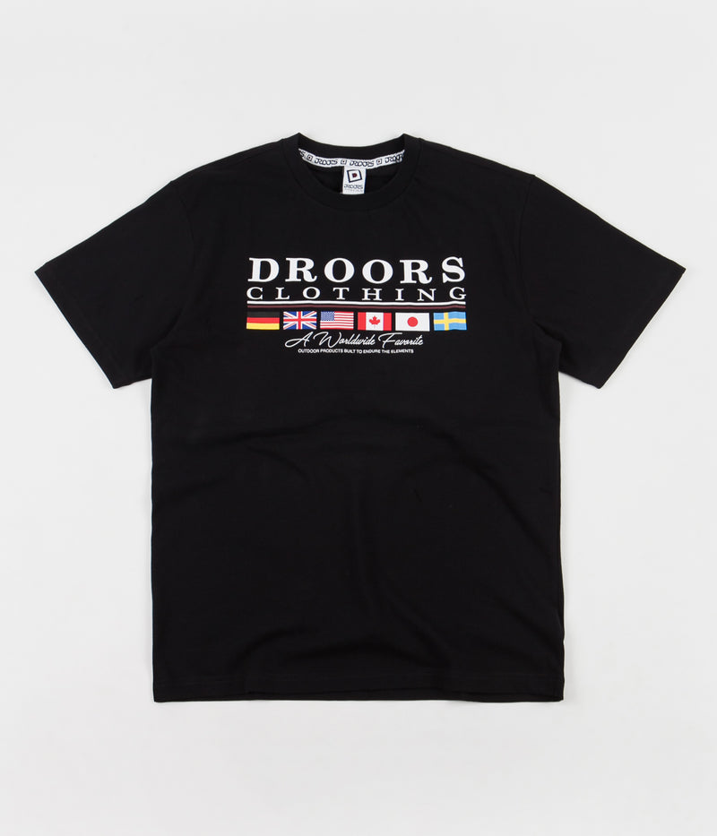 Droors Worldwide Favourite T-Shirt in Jet Black