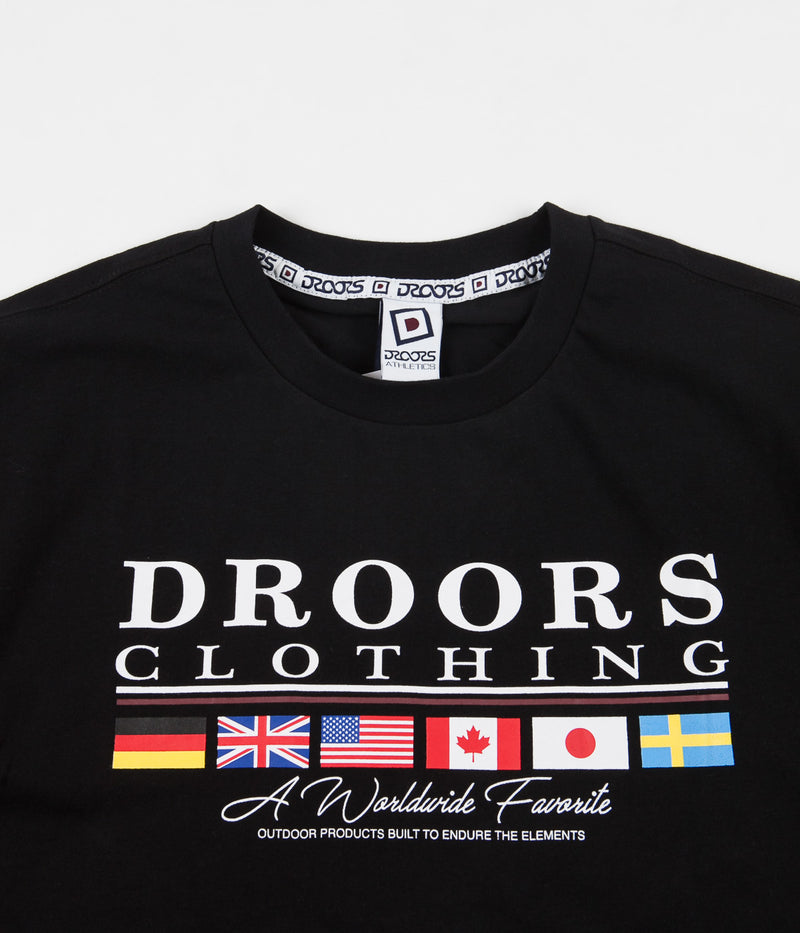 Droors Worldwide Favourite T-Shirt in Jet Black