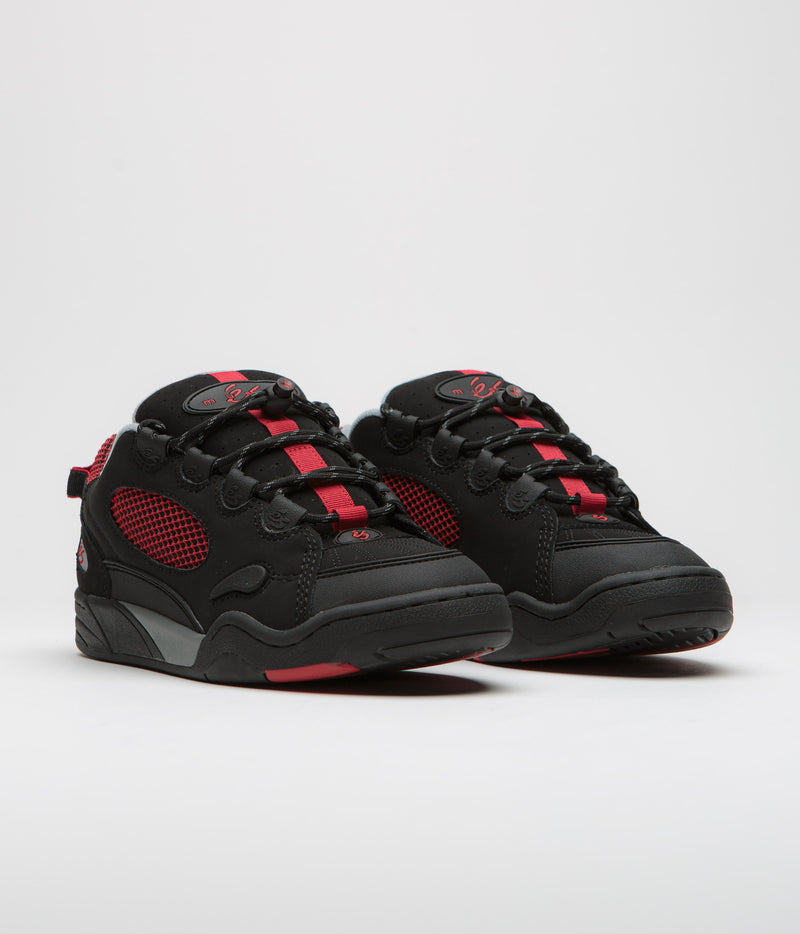 eS Muska Shoes in Black and Red
