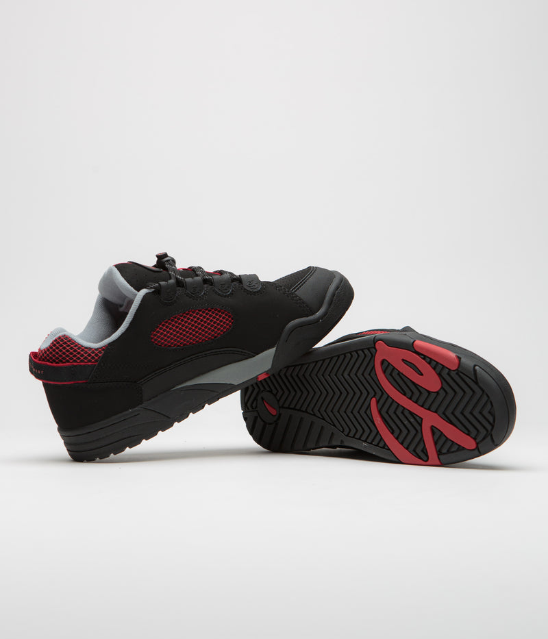 eS Muska Shoes in Black and Red