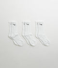 Nike Everyday Cushioned Training Crew Socks (3 Pair) in White and Black