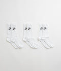 Nike Everyday Essential Crew Socks (3 Pair) in White and Black / Black