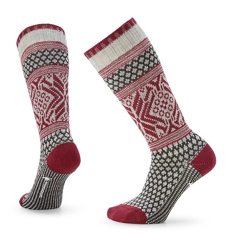Everyday Popcorn Snowflake Pattern Crew Socks
