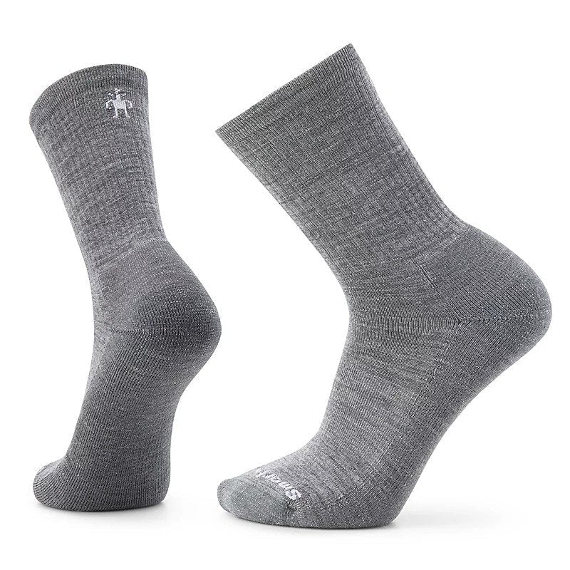 Everyday Solid Rib Light Cushion Crew Socks