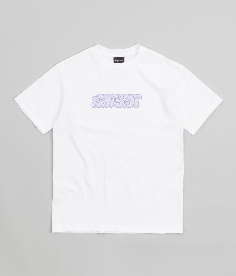 flatspot Graff T-Shirt in White and Violet