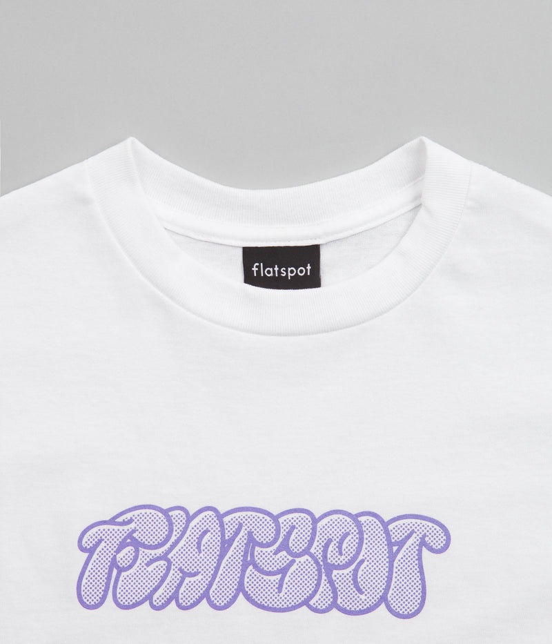 flatspot Graff T-Shirt in White and Violet