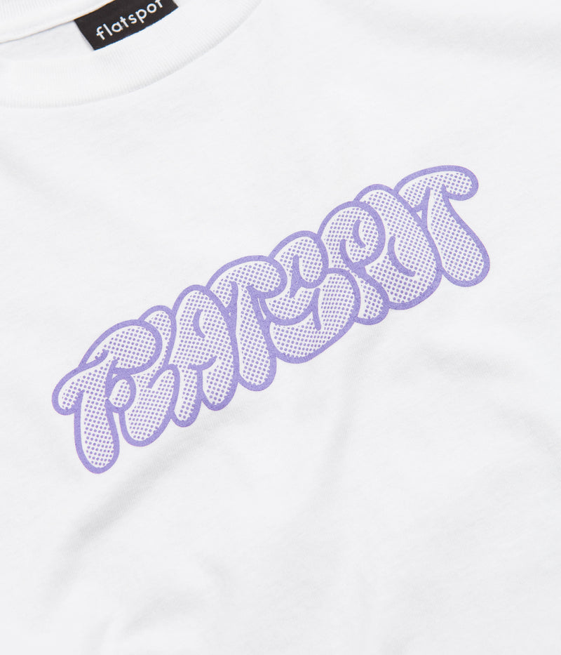 flatspot Graff T-Shirt in White and Violet