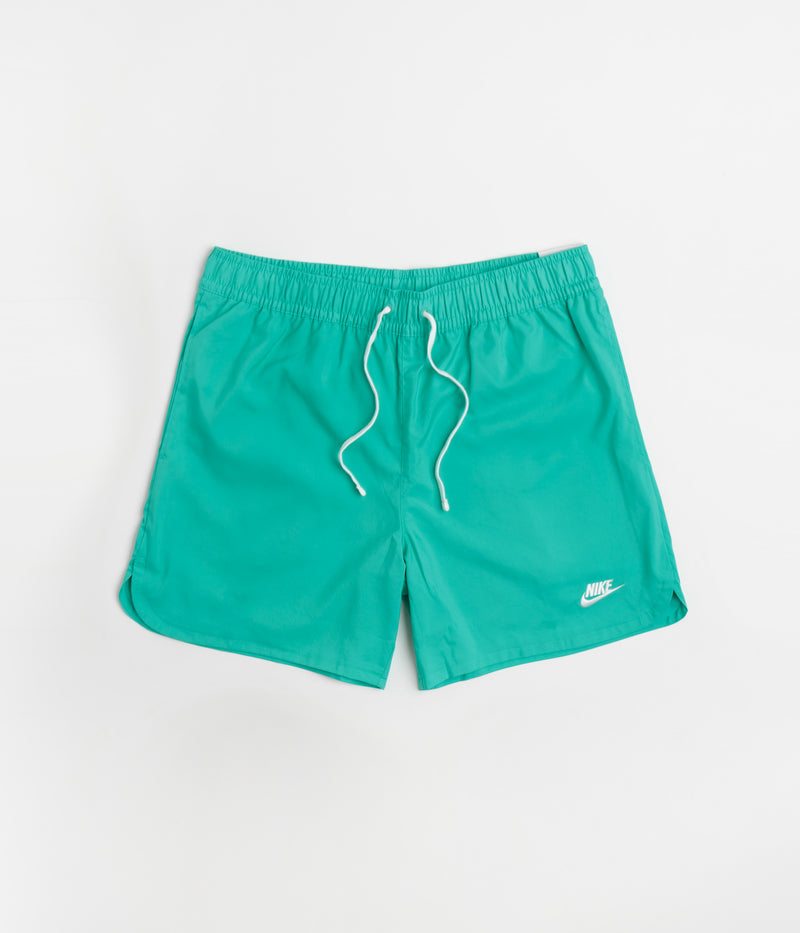 Nike Flow Shorts in Clear Jade and White