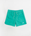 Nike Flow Shorts in Clear Jade and White