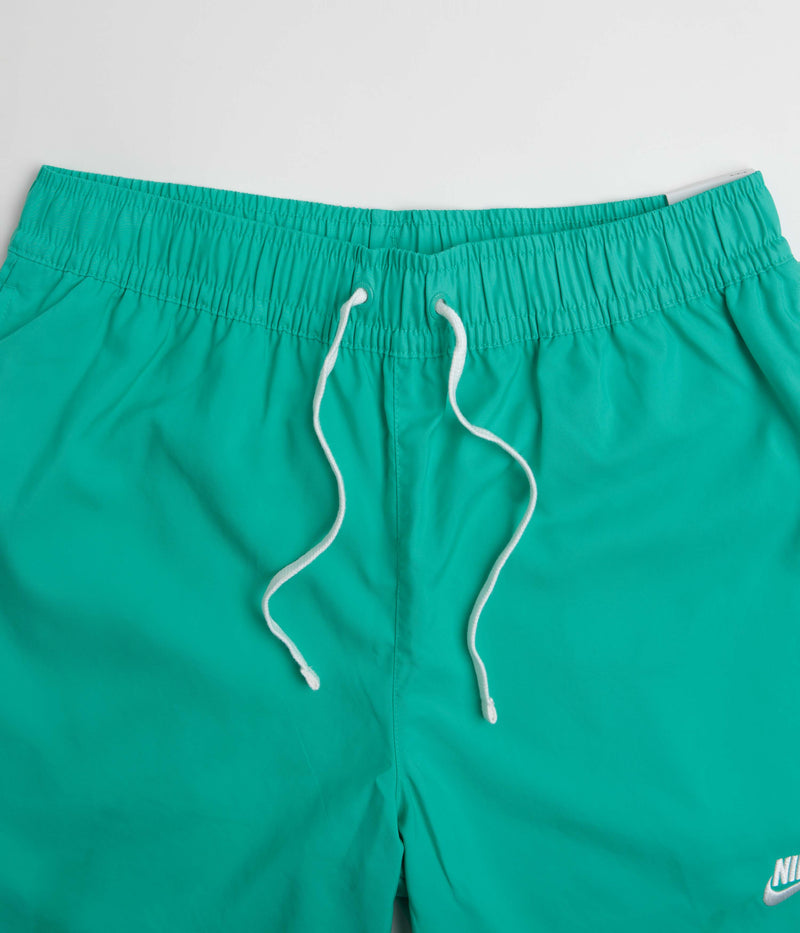 Nike Flow Shorts in Clear Jade and White