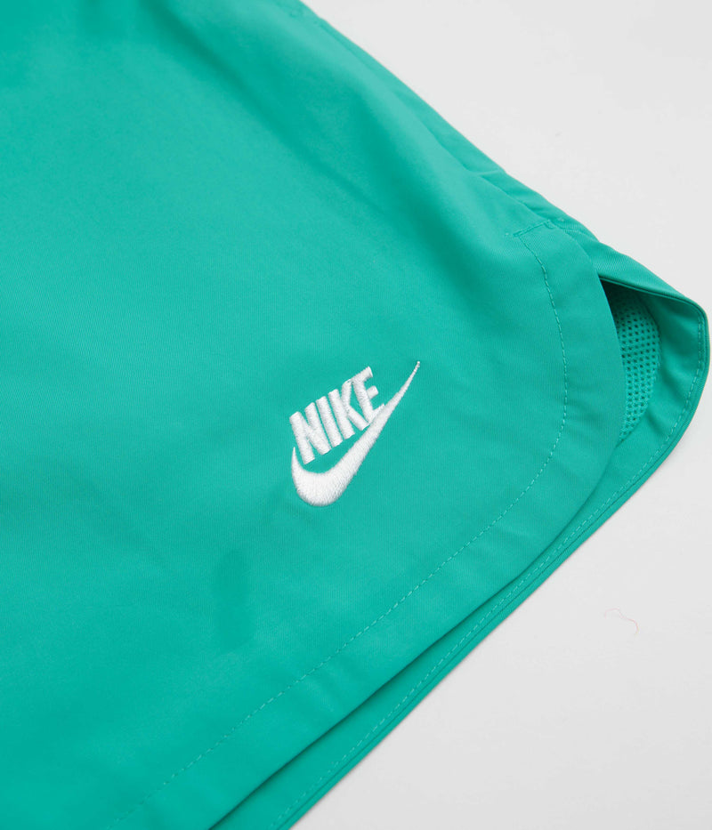 Nike Flow Shorts in Clear Jade and White