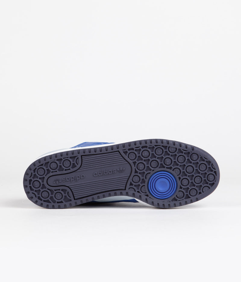 Adidas Forum 84 Low ADV Shoes in Bluebird and FTWR White / Shadow Navy