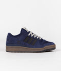 Adidas Forum 84 Low ADV Shoes in Collegiate Navy and Core Black / Bluebird