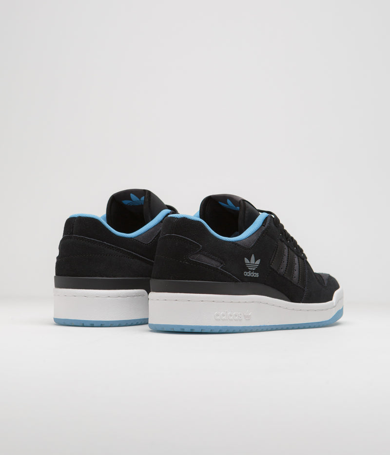 Adidas Forum 84 Low ADV Shoes in Core Black and Blue Burst / Carbon