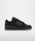 Adidas Forum 84 Low ADV Shoes in Core Black and Carbon / Grey Three