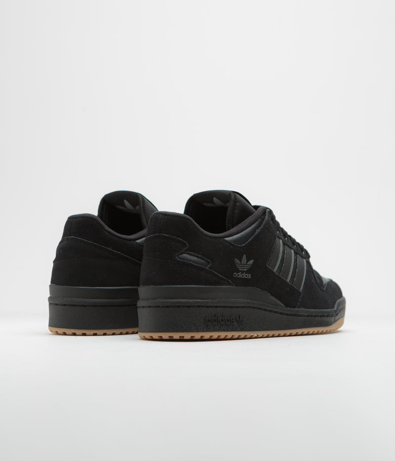 Adidas Forum 84 Low ADV Shoes in Core Black and Carbon / Grey Three