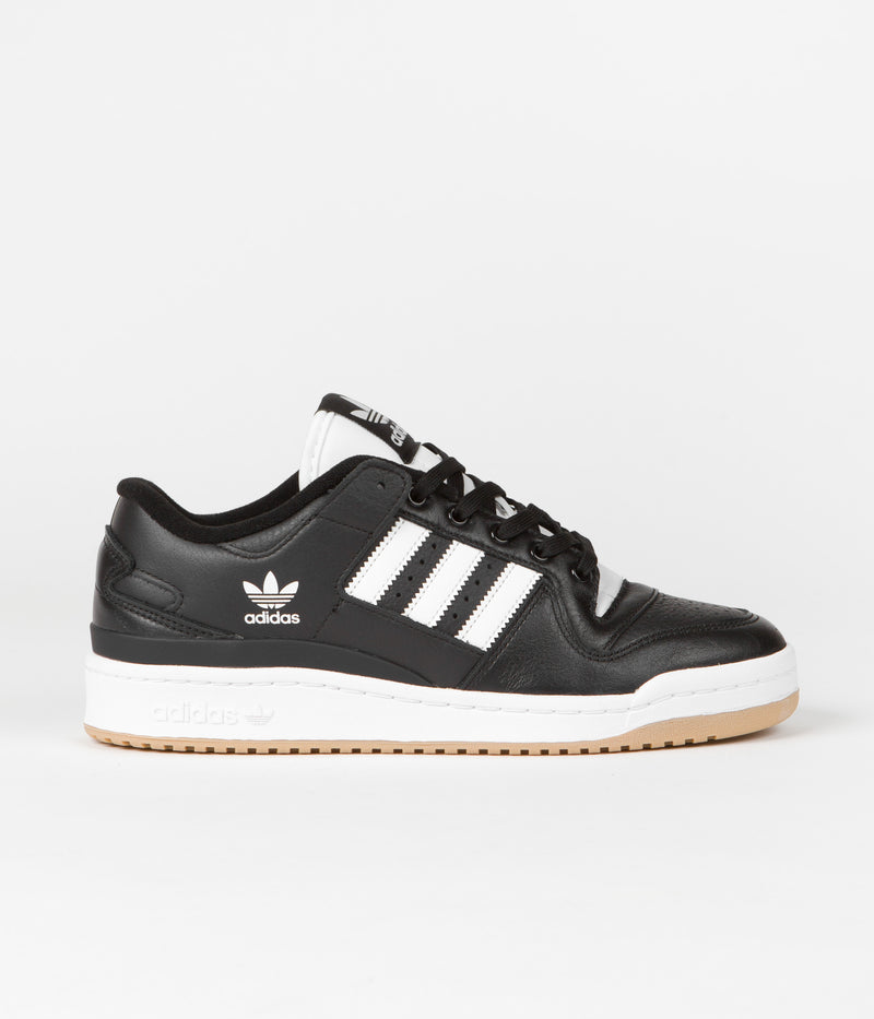 Adidas Forum 84 Low ADV Shoes in Core Black and Chalk White / Chalk White