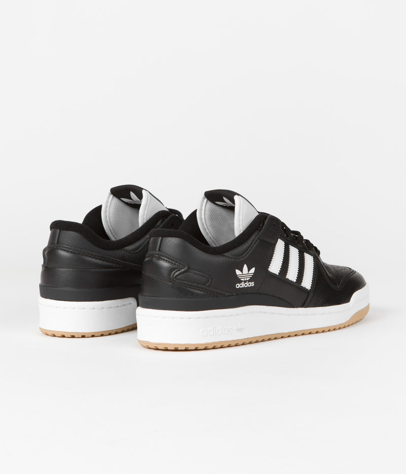 Adidas Forum 84 Low ADV Shoes in Core Black and Chalk White / Chalk White
