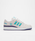 Adidas Forum 84 Low ADV Shoes in Crystal White and Preloved Blue / FTWR White