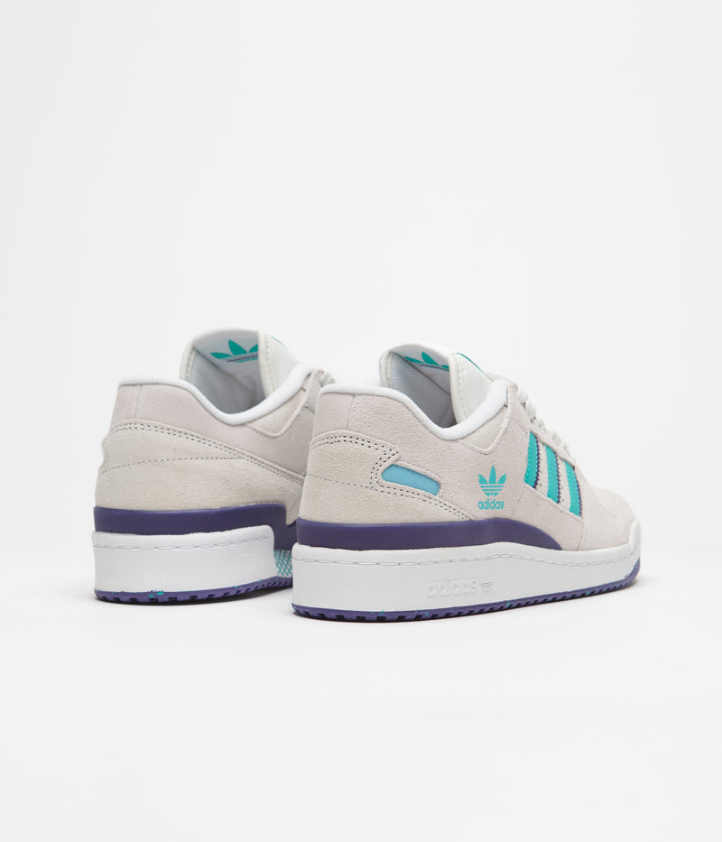 Adidas Forum 84 Low ADV Shoes in Crystal White and Preloved Blue / FTWR White