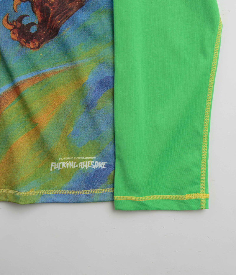 Fucking Awesome Better Half Long Sleeve T-Shirt in Green