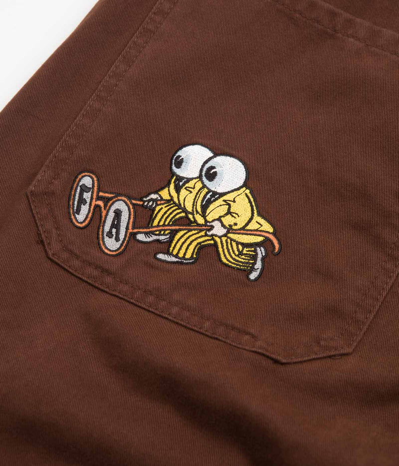 Fucking Awesome Contacts Baggy Cargo Pants in Dark Brown