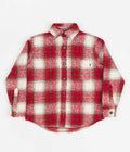 Fucking Awesome Heavy Flannel Overshirt in Red and White