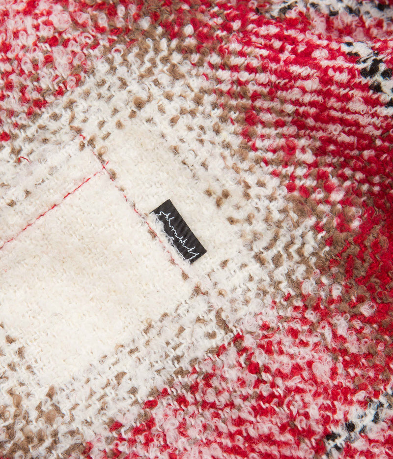Fucking Awesome Heavy Flannel Overshirt in Red and White