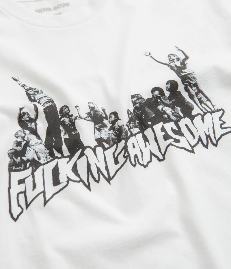 Fucking Awesome Hug The Earth T-Shirt in White