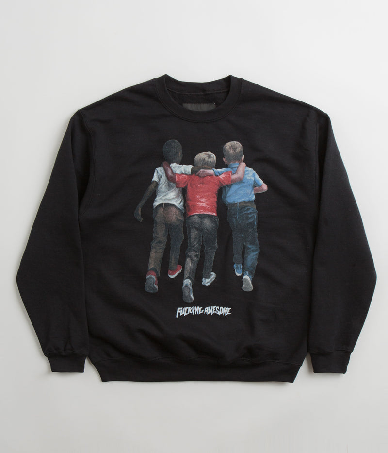 Fucking Awesome Kids Are Alright Crewneck Sweatshirt in Black