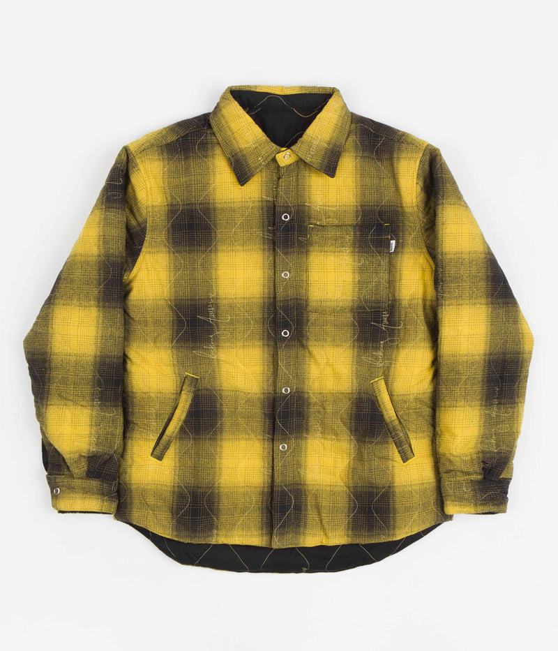 Fucking Awesome Lightweight Reversible Flannel Jacket in Yellow and Black