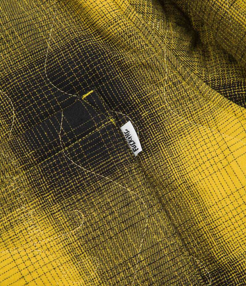Fucking Awesome Lightweight Reversible Flannel Jacket in Yellow and Black