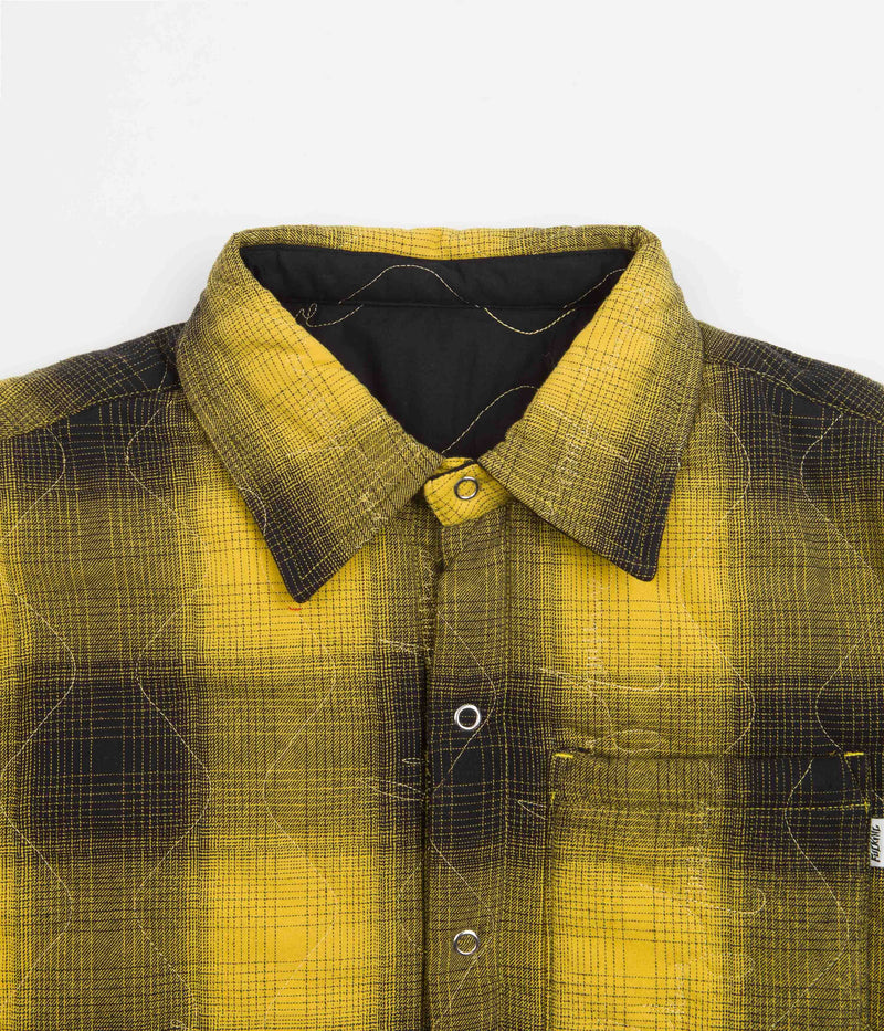 Fucking Awesome Lightweight Reversible Flannel Jacket in Yellow and Black