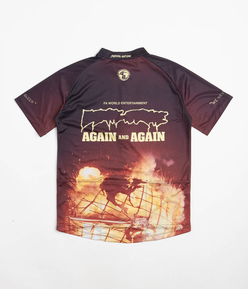 Fucking Awesome On Your Left Cycling Jersey in Black