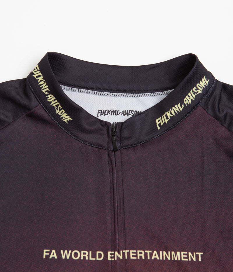Fucking Awesome On Your Left Cycling Jersey in Black