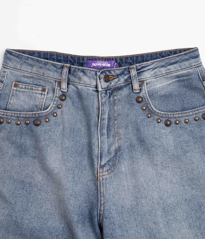 Fucking Awesome Riveting Shorts in Blue