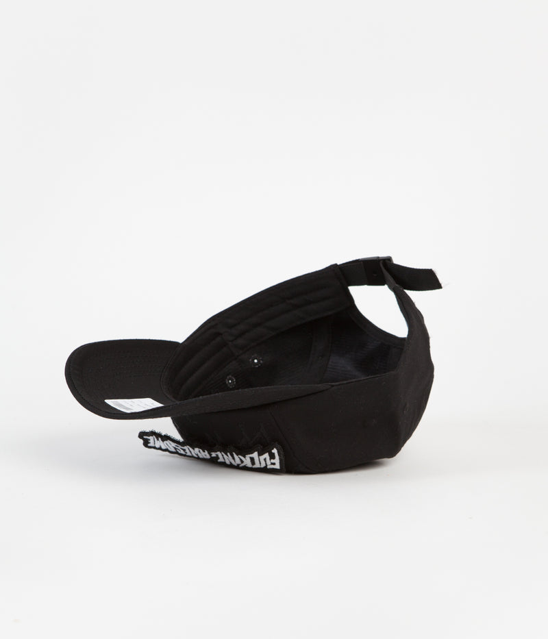 Fucking Awesome Velcro Volley Strapback Cap in Black