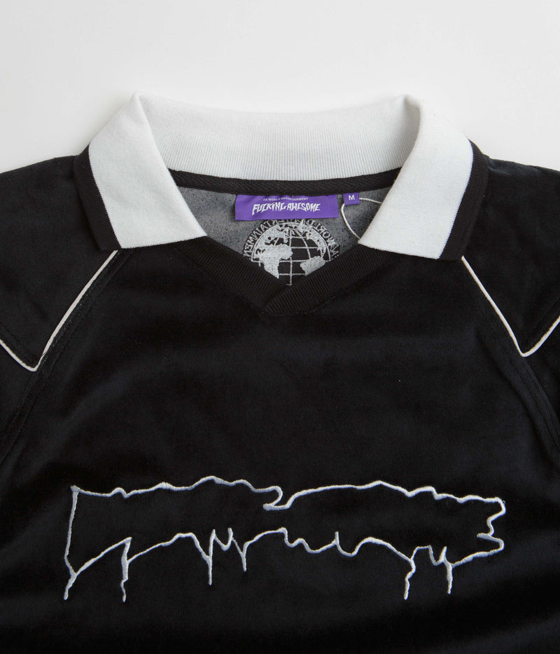Fucking Awesome Velour Soccer Jersey in Black