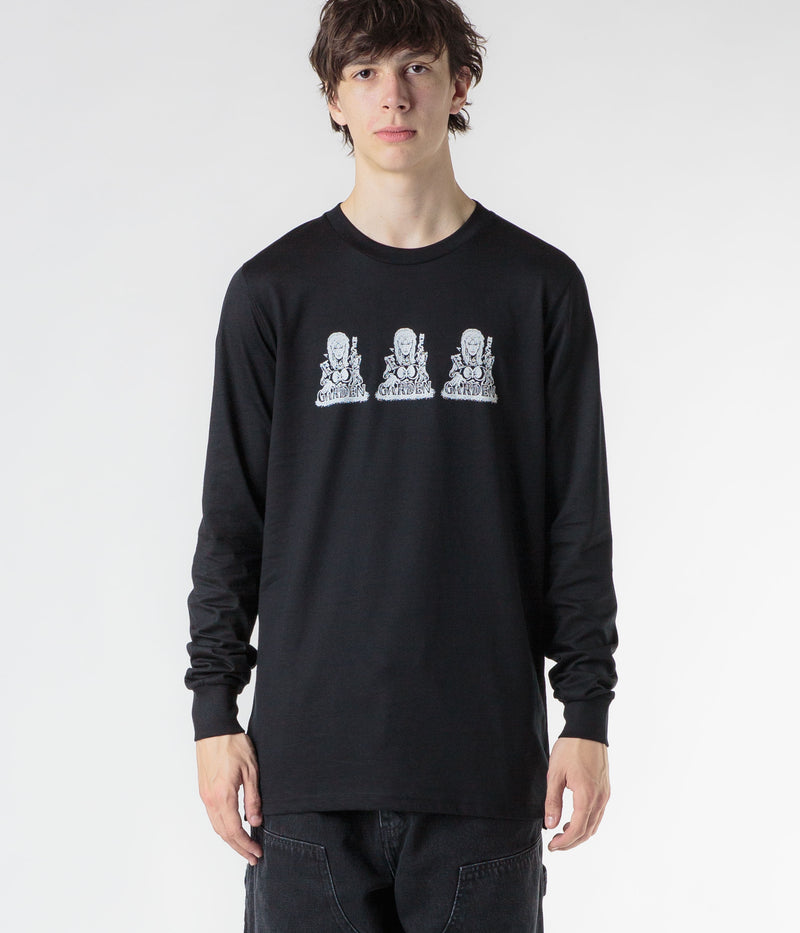 Garden Raiders Long Sleeve T-Shirt in Black
