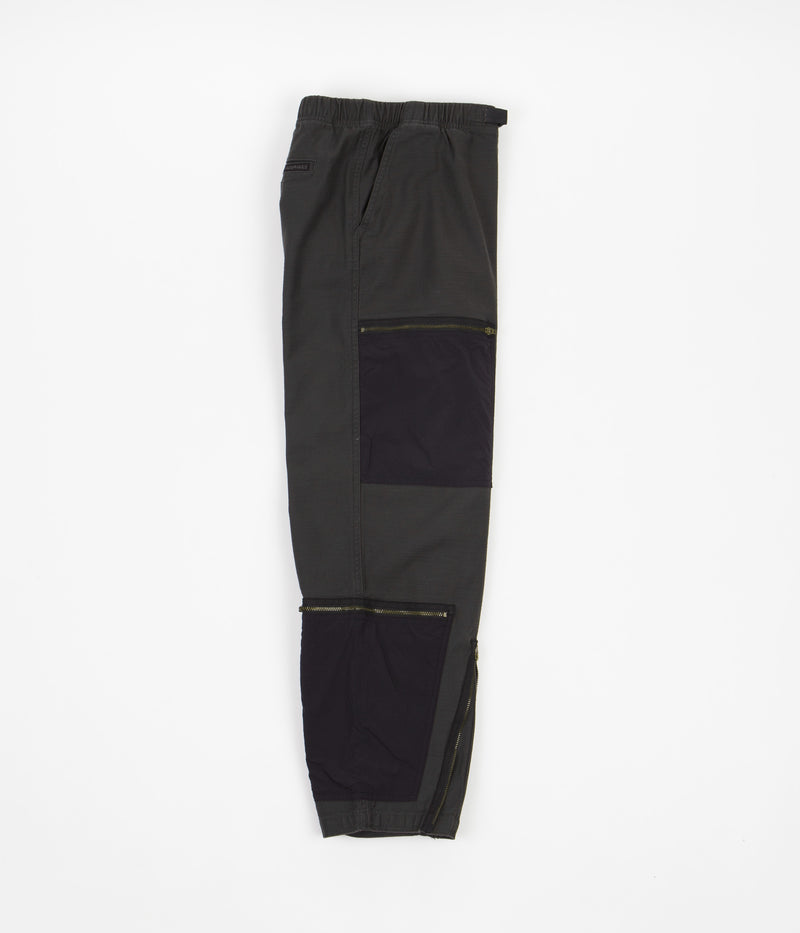 Gramicci Back Satin Parachute Pants in Black