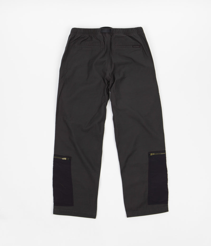 Gramicci Back Satin Parachute Pants in Black
