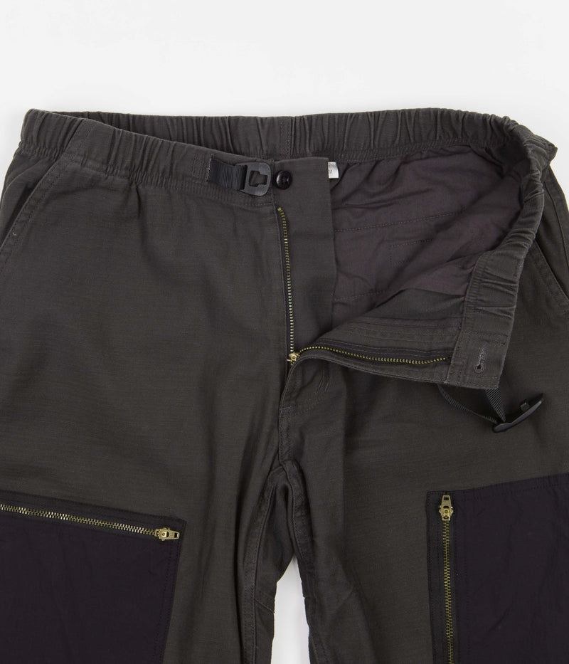 Gramicci Back Satin Parachute Pants in Black