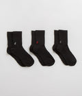 Gramicci Basic Crew Socks in Black and Multi