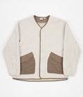 Gramicci Boa Fleece Cardigan in Natural