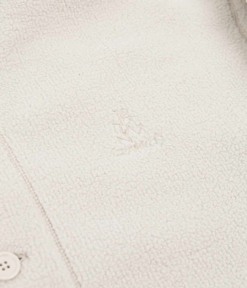 Gramicci Boa Fleece Cardigan in Natural
